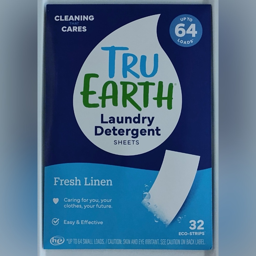 ✴️2/$20✴️ Tru Earth Laundry Detergent Sheets - Fresh Linen 32ct